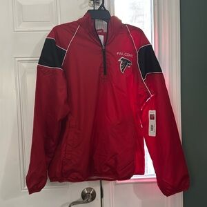 NWT NFL Atlanta Falcons Mes Pullover Windbreaker